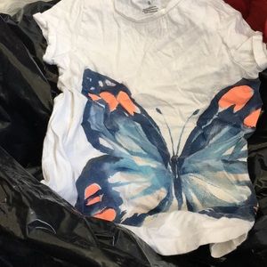 Girls carters butterfly tee 8
